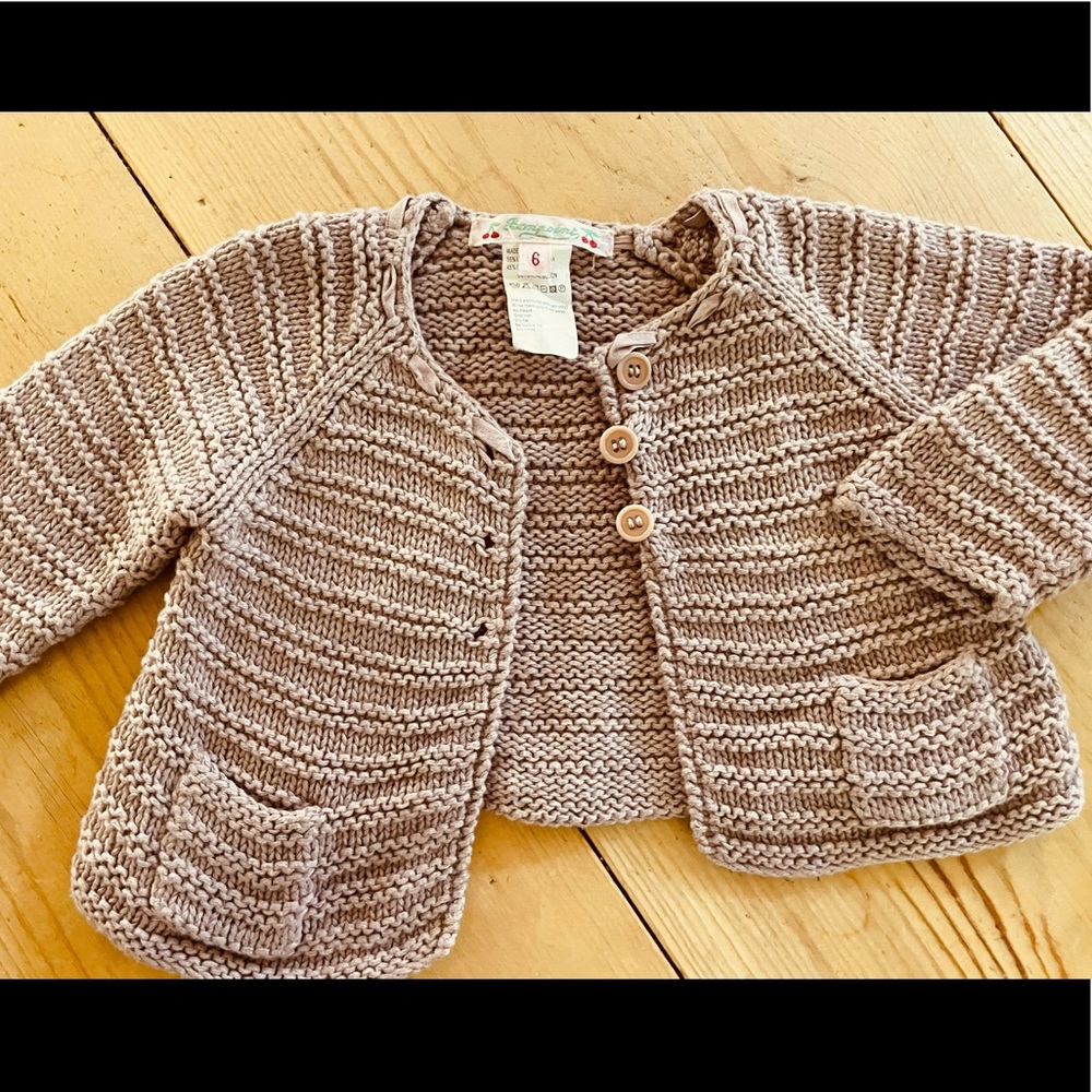 Bonpoint Mauve Cardigan